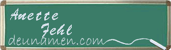 Anette Fehl Visitenkarte